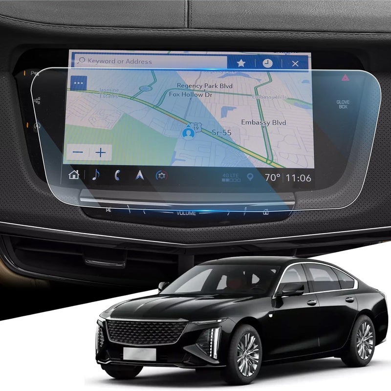 WEIPIN For Glossy Tempered Glass 2016 2017 2018 2019 2020 2021 2022 2023 2024 2025 Cadillac CT6 10.2 Inch Touchscreen Screen Protector - CT6 Accessories - Image 1